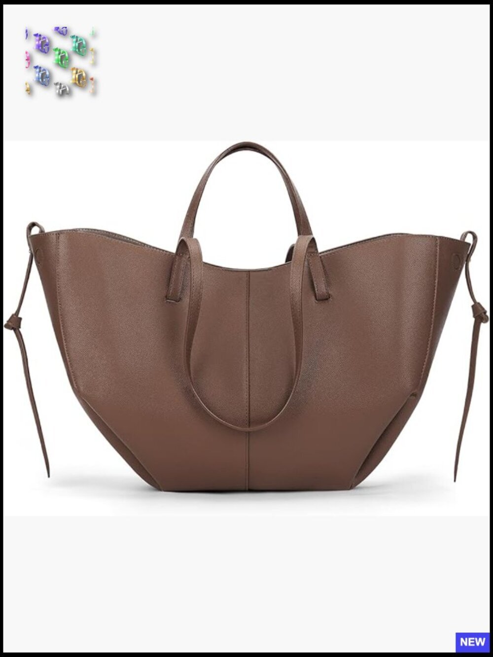 Faux Leather Tote Bag with Magnetic Closure Work Shoulder Bag